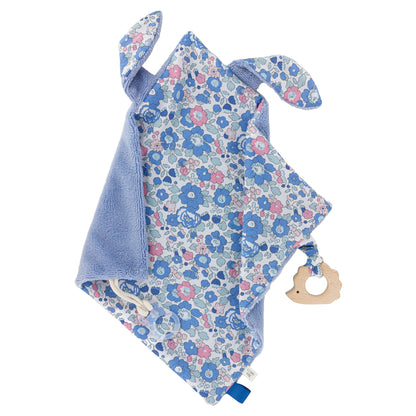 Kit Couture DIY Doudou Lapinou “Betsy” – Doudou Bébé Liberty & Anneau de Dentition Com'1 Idée
