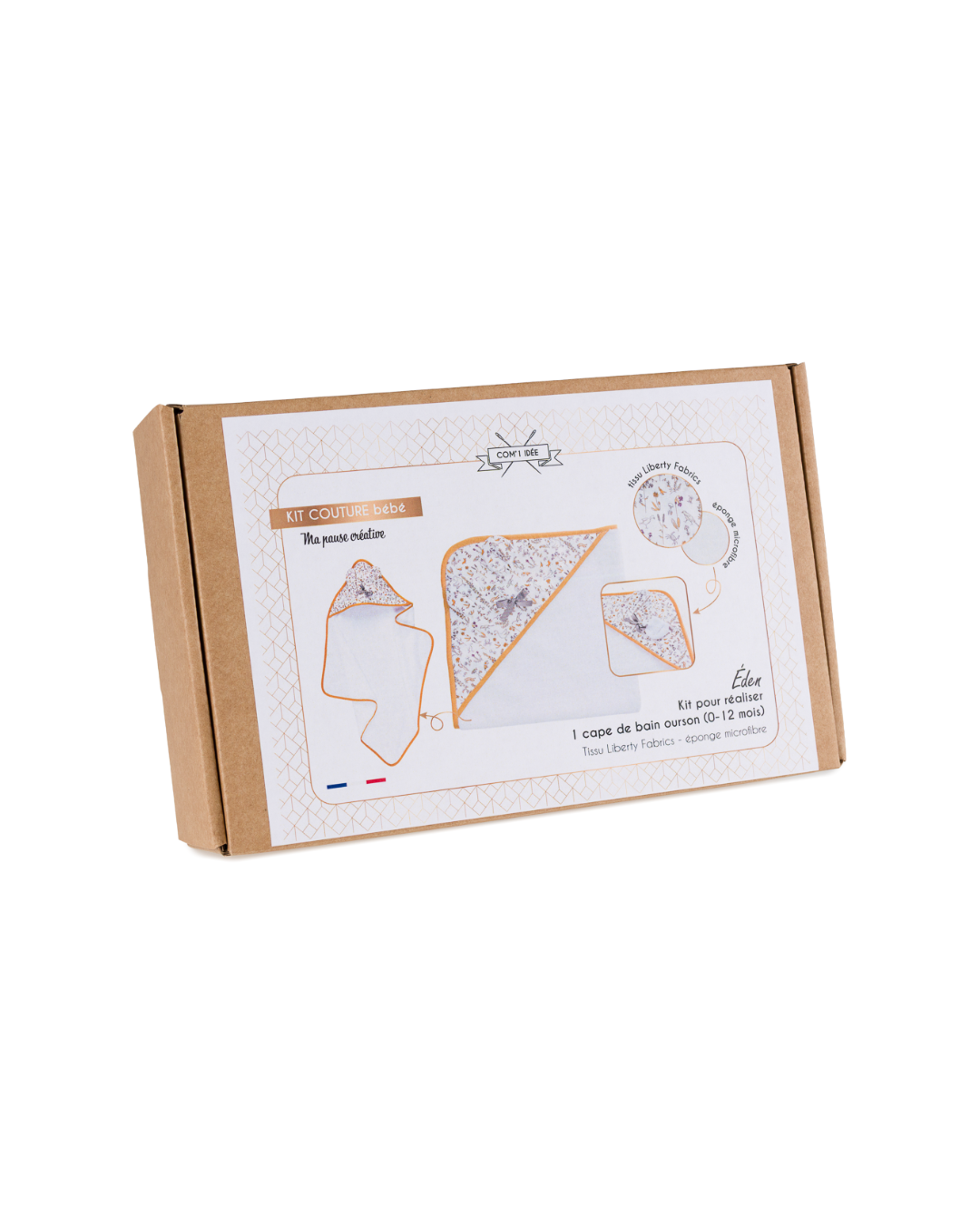 Kit Couture Cape de Bain Bébé Eden Liberty – DIY Naissance 0-12 Mois Com'1 Idée