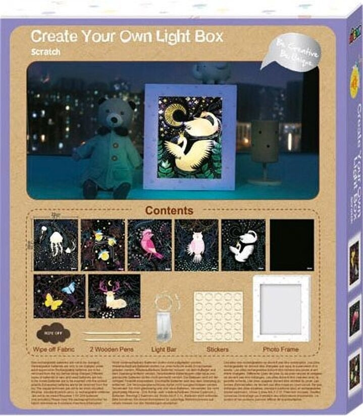 Boîte Lumineuse à Gratter Voyage Magique – Activité Créative Enfant GRAINE CREATIVE