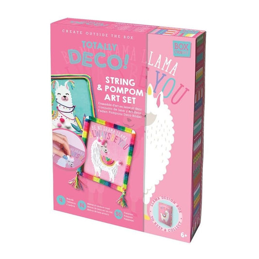 Kit Créatif Laine & Pompons Enfant BOX CANDIY Totally Deco – Coffret DIY Lama Coloré BoxCanDIY