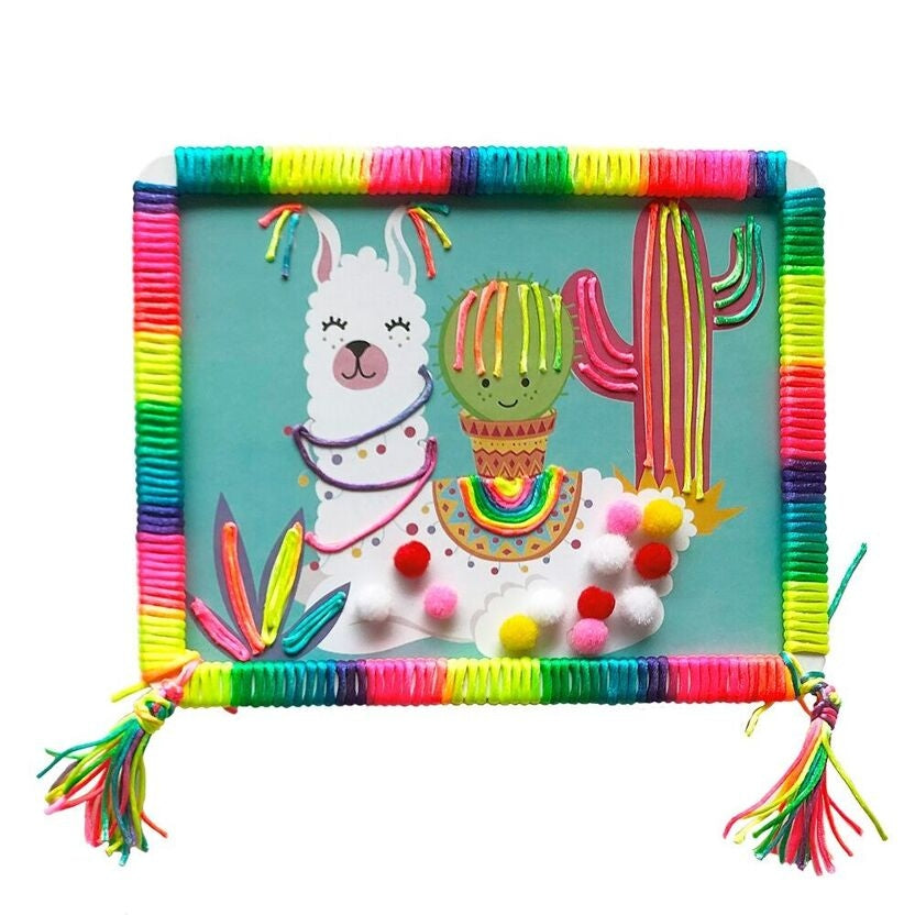 Kit Créatif Laine & Pompons Enfant BOX CANDIY Totally Deco – Coffret DIY Lama Coloré BoxCanDIY