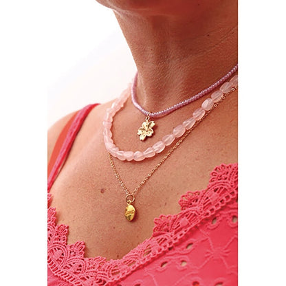 Kit Bijoux DIY & Relax Quartz Rose – Collier et Bracelet à Créer Soi-même GRAINE CREATIVE