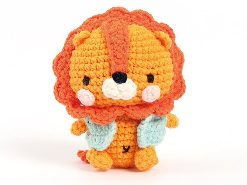 Kit Minigurumi Kazuo le Lion 10 cm – Kit Crochet Kawaii Graine Créative GRAINE CREATIVE