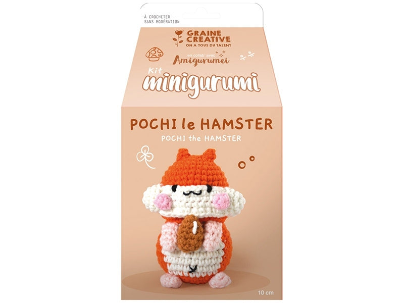 Kit Minigurumi Hamster 10 cm – Kit crochet amigurumi Graine Créative GRAINE CREATIVE