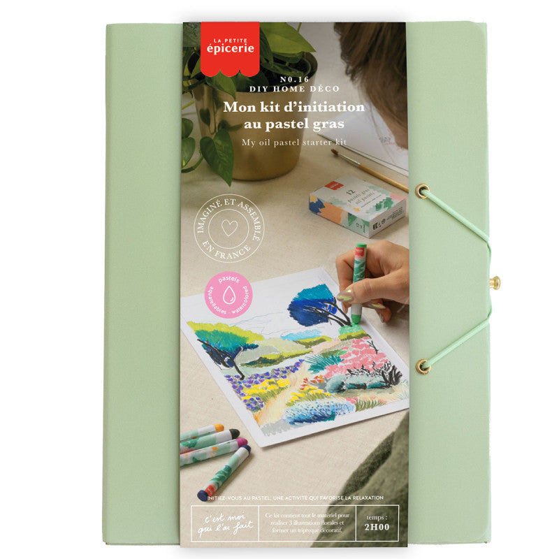 Kit d’Initiation au Pastel Gras Aquarellable – DIY Home Déco MKMI La Petite Épicerie LA PETITE EPICERIE