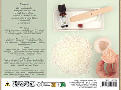 Coffret DIY Bougies Trio de Fleurs – Kit Création Bougies Graine Créative GRAINE CREATIVE