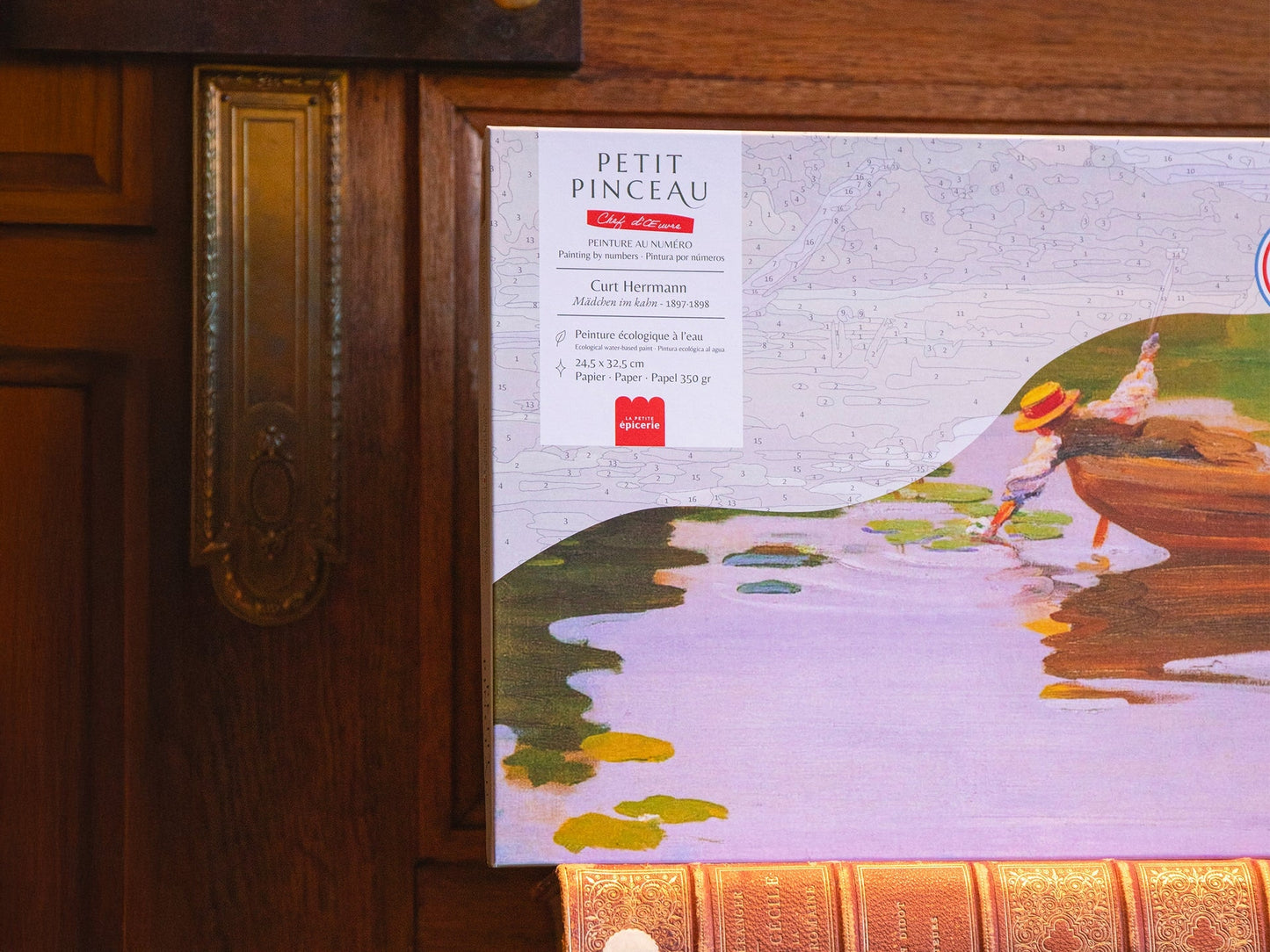 Peinture au Numéro Curt Herrmann – Mädchen im Kahn LA PETITE EPICERIE