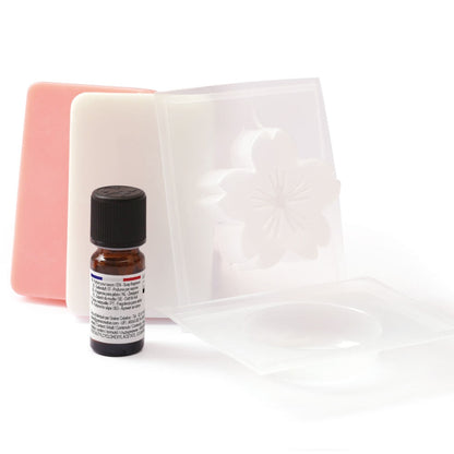 Kit savon maison avec base naturelle et parfum fleur de cerisier