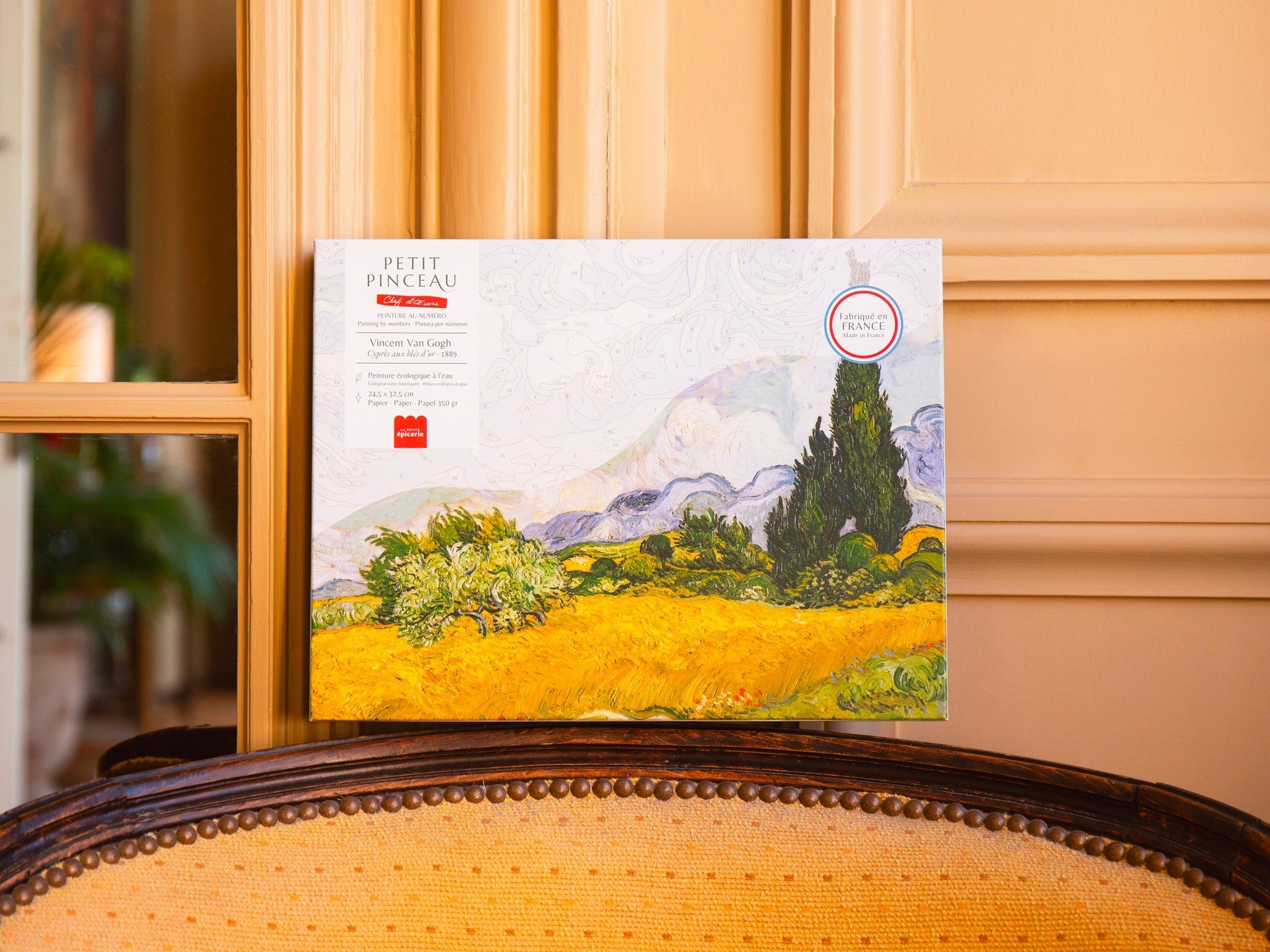Coffret Peinture au Numéro – Cyprès aux blés d’or – Vincent Van Gogh | Petit Pinceau LA PETITE EPICERIE