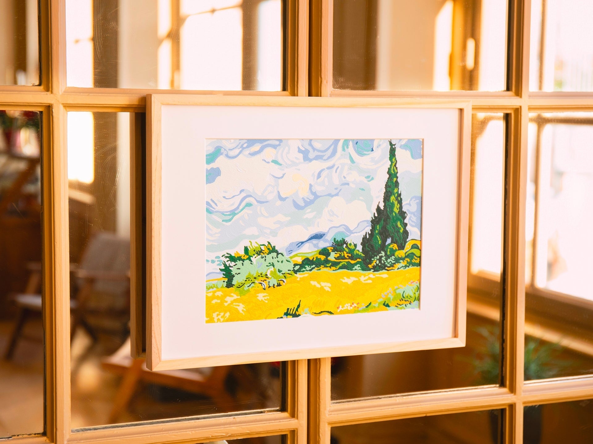 Coffret Peinture au Numéro – Cyprès aux blés d’or – Vincent Van Gogh | Petit Pinceau LA PETITE EPICERIE