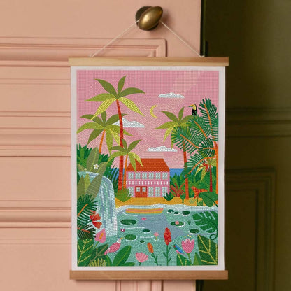 Toile pré-dessinée Dream Home avant décoration.