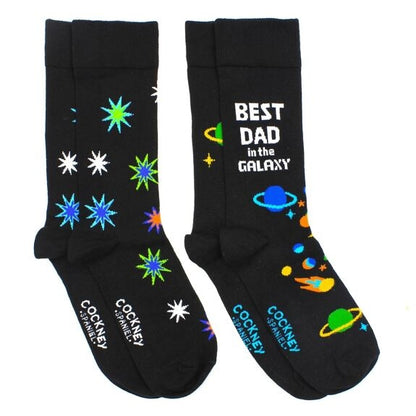 Coffret Chaussettes PAPA – 2 Paires Assorties | Cockney Spaniel | Taille 39-46 Cockney Spaniel