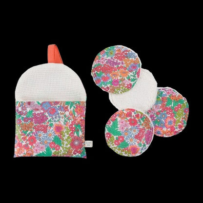 Kit Couture Set Voyage “Daisy” – Étui Brosse à Dents & Lingettes Lavables Liberty DIY Com'1 Idée
