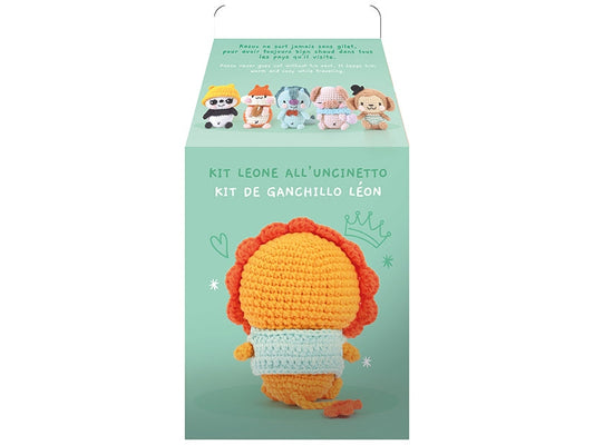 Kit Minigurumi Kazuo le Lion 10 cm – Kit Crochet Kawaii Graine Créative GRAINE CREATIVE