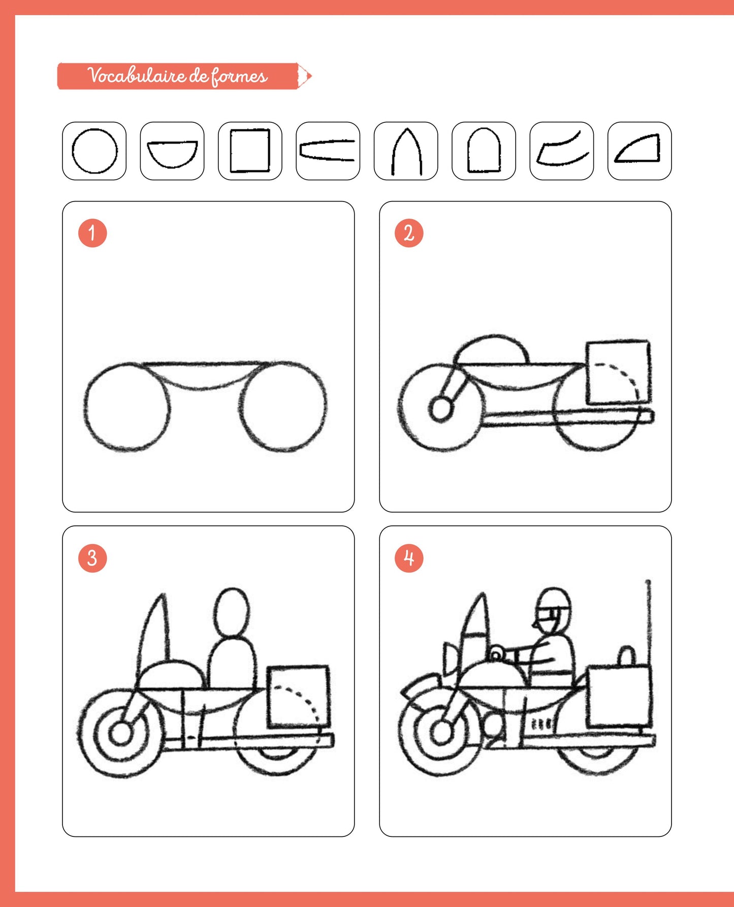 Livre ardoise effaçable ouvert avec modèles de véhicules à dessiner