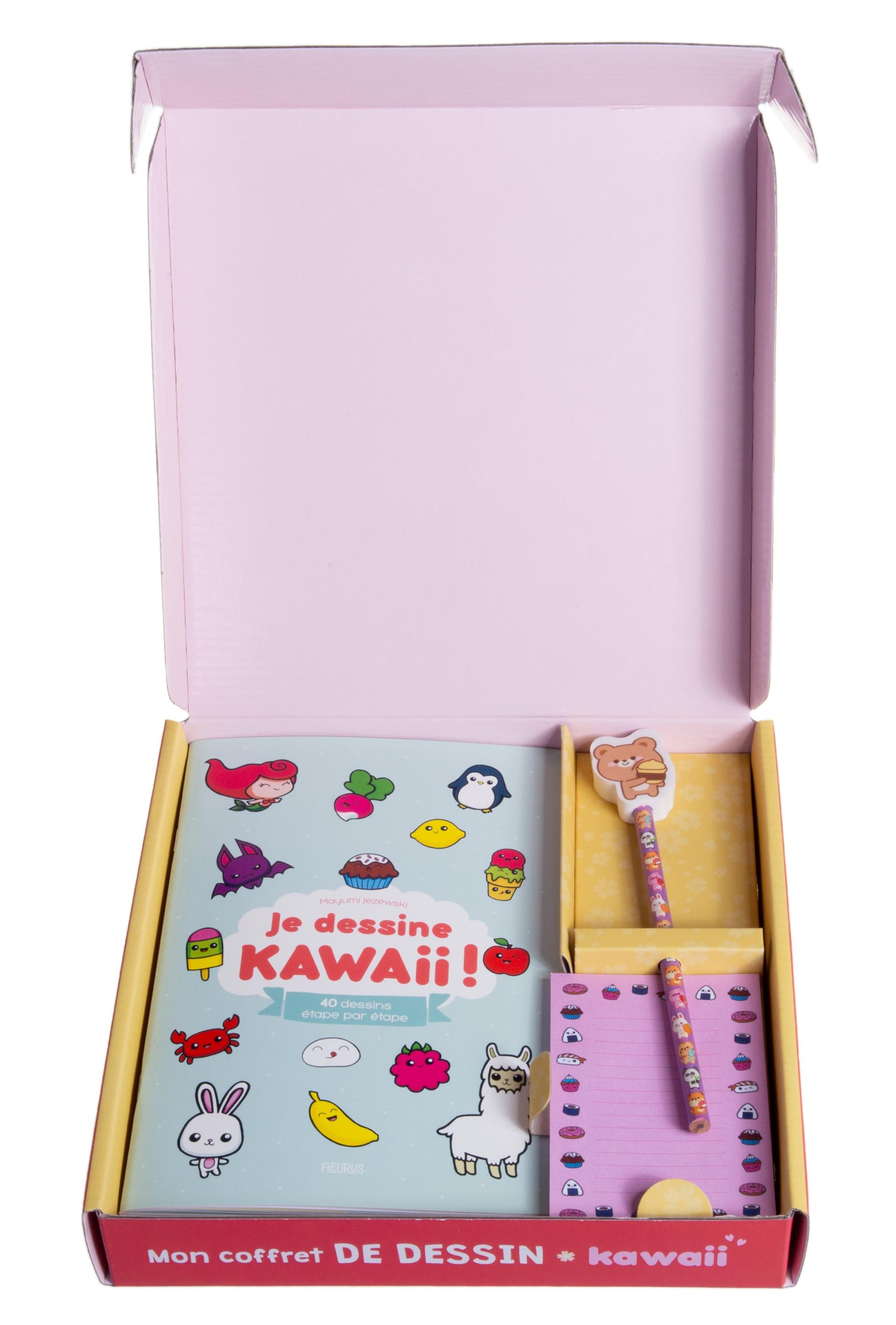 Livre pas à pas pour apprendre à dessiner des personnages kawaii