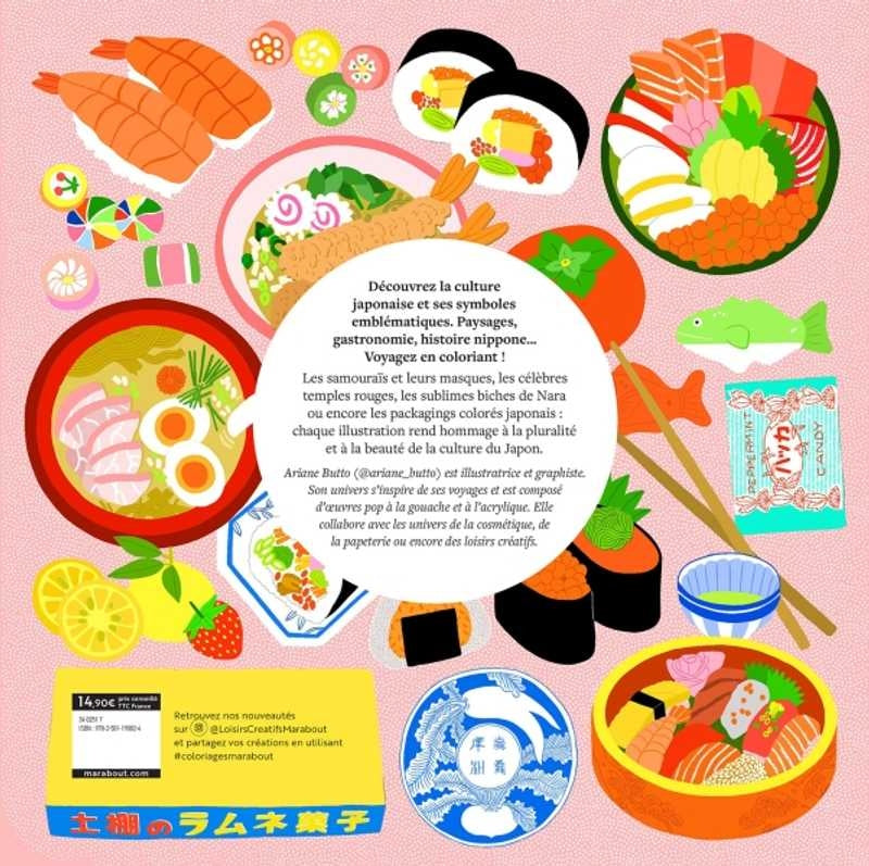 Coloriage De Kyoto à Tokyo – Livre créatif Japon Edition Marabout Editions Marabout