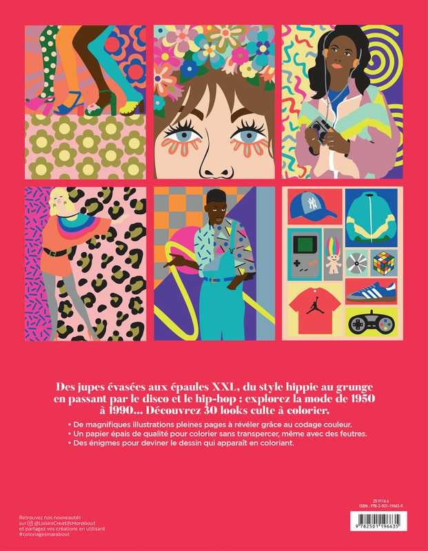 Coloriages par numéro Mode et styles – Livre de coloriage créatif Edition Marabout Editions Marabout