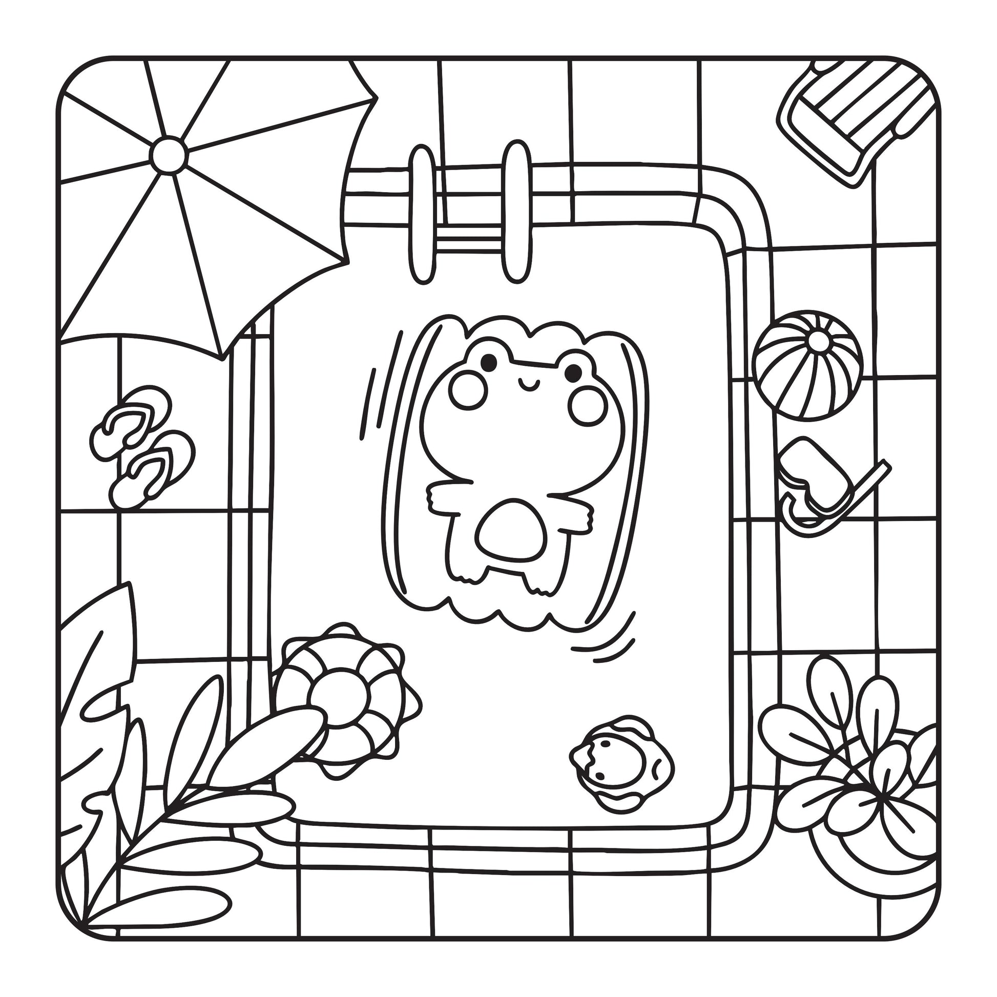 Pages du bloc de coloriage enfant Mini Mim's à colorier avec feutres
