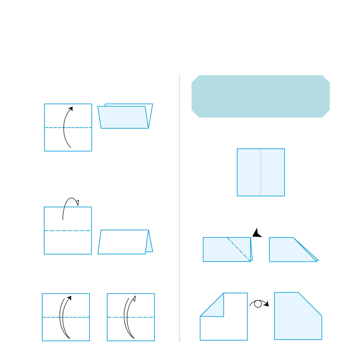 Livre illustré expliquant les modèles d’origami étape par étape