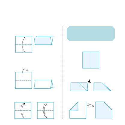 Livre illustré expliquant les modèles d’origami étape par étape