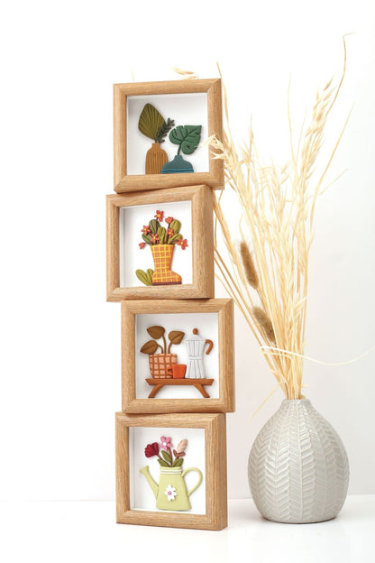 Kit Cadre Miniature Fimo Vase – Décoration DIY Miniature GRAINE CREATIVE