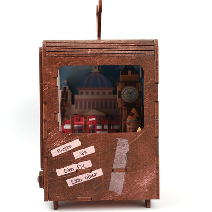 Maquette 3D Bois TV Londres – Mini TV lumineuse à construire GRAINE CREATIVE