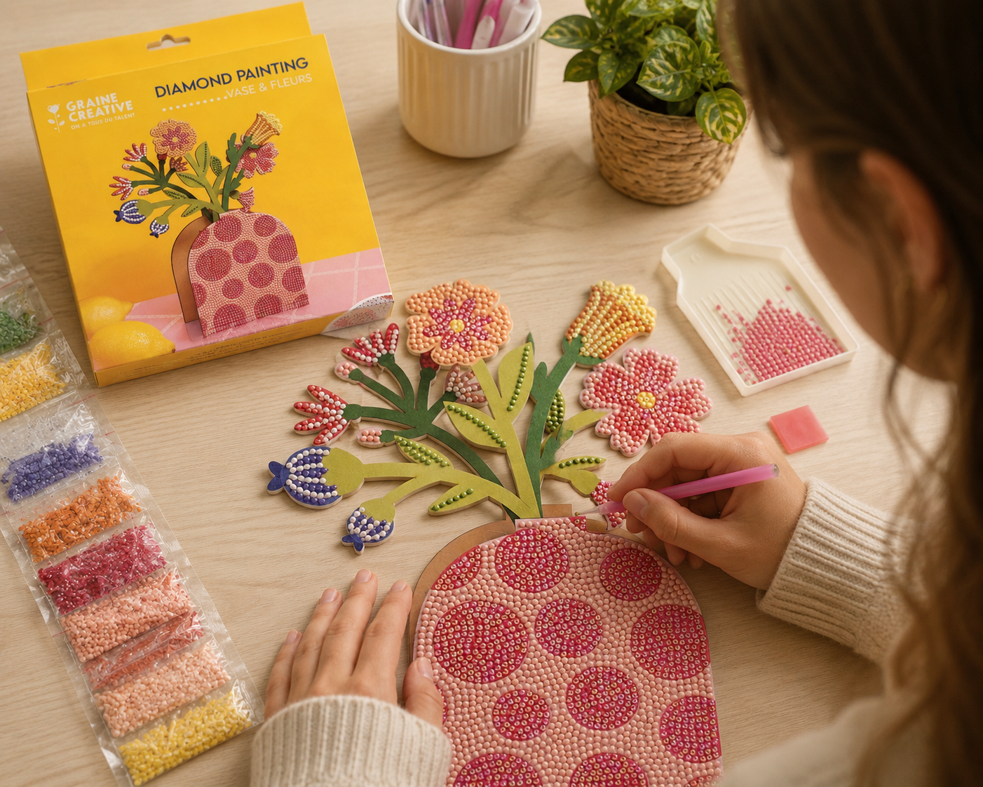 Activité DIY pour créer une décoration rouge originale pour la maison

10