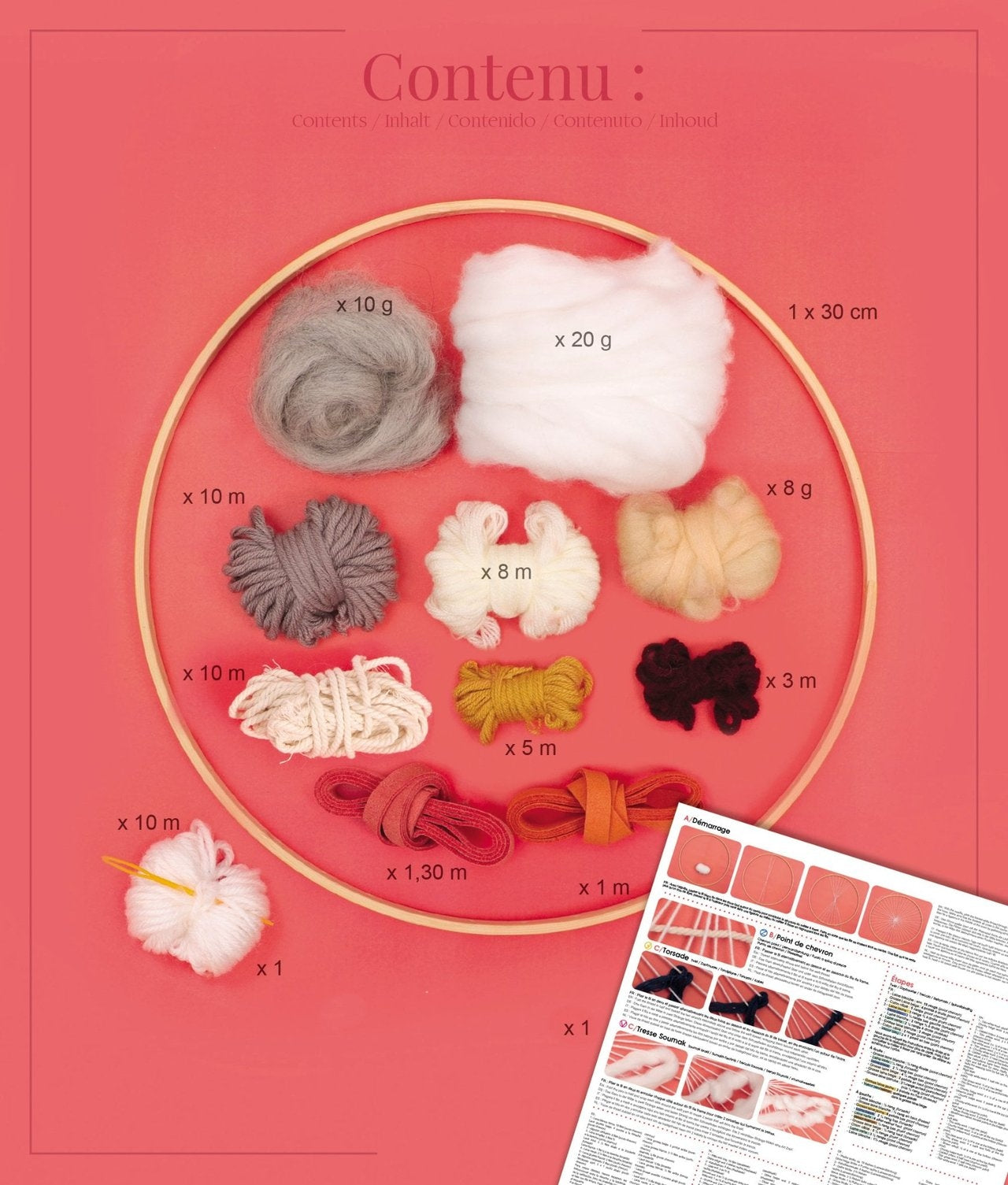 Kit Métier à Tisser Rond Poétique – Tissage Circulaire DIY GRAINE CREATIVE