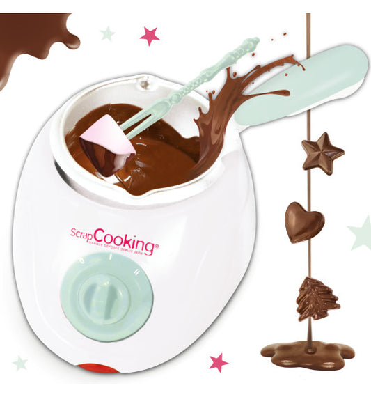 Atelier Chocolat – Appareil à Fondue Chocolat ScrapCooking® | Kit complet 33 pièces ScrapCooking