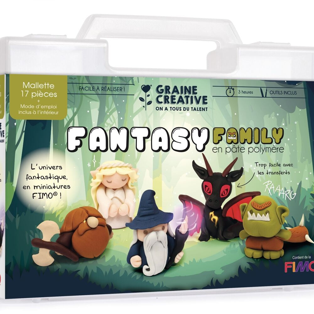 Mallette FIMO pour créer des personnages fantastiques en pâte polymère