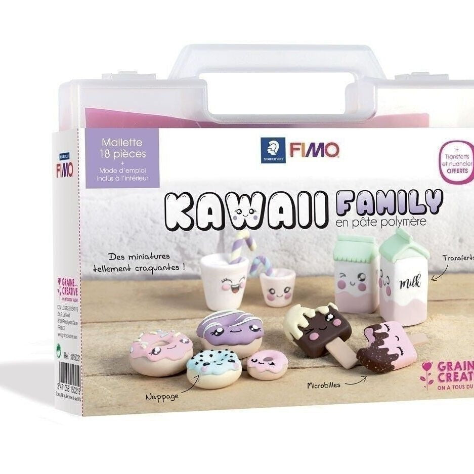 Mallette FIMO pour créer des donuts et desserts kawaii