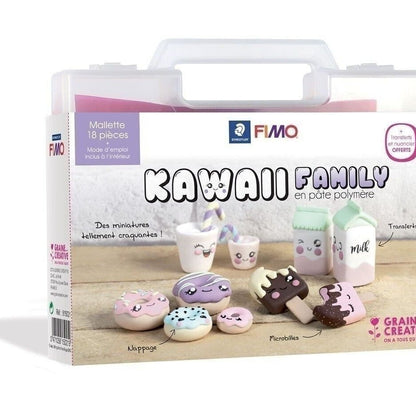 Mallette FIMO pour créer des donuts et desserts kawaii