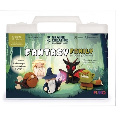 Mallette Fimo Fantasy Family – Kit Créatif Modelage Personnages Fantastiques GRAINE CREATIVE