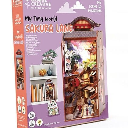 Maquette 3D Bois Sakura Lane – Ruelle japonaise lumineuse à construire Graine Créative GRAINE CREATIVE