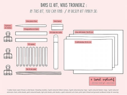 Kit DIY Mes Affiches en Cane Painting – Créez 4 Décorations Murales Originales LA PETITE EPICERIE