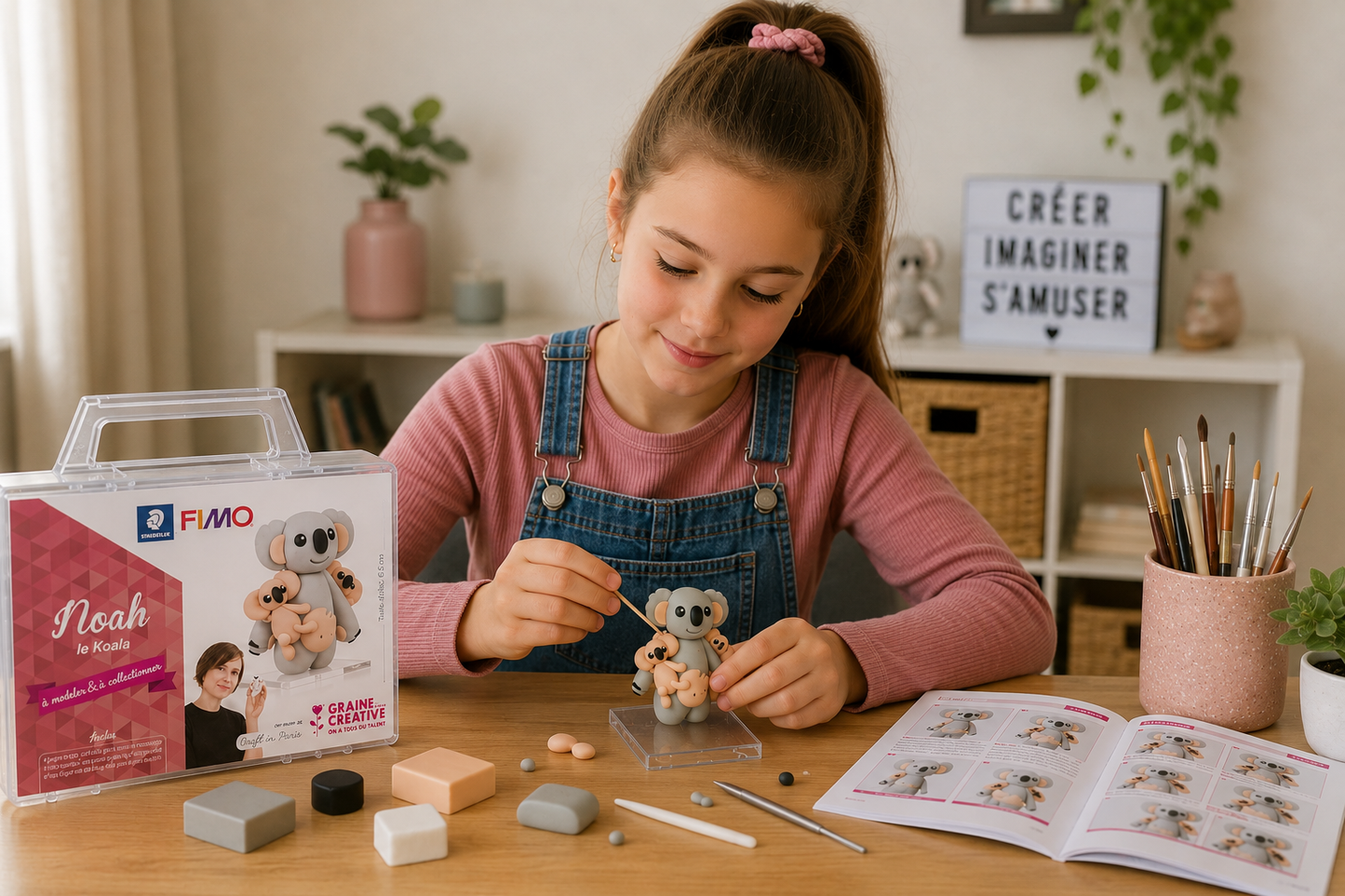Kit Figurine Fimo Noah le Koala – Coffret Créatif Modelage 3D GRAINE CREATIVE