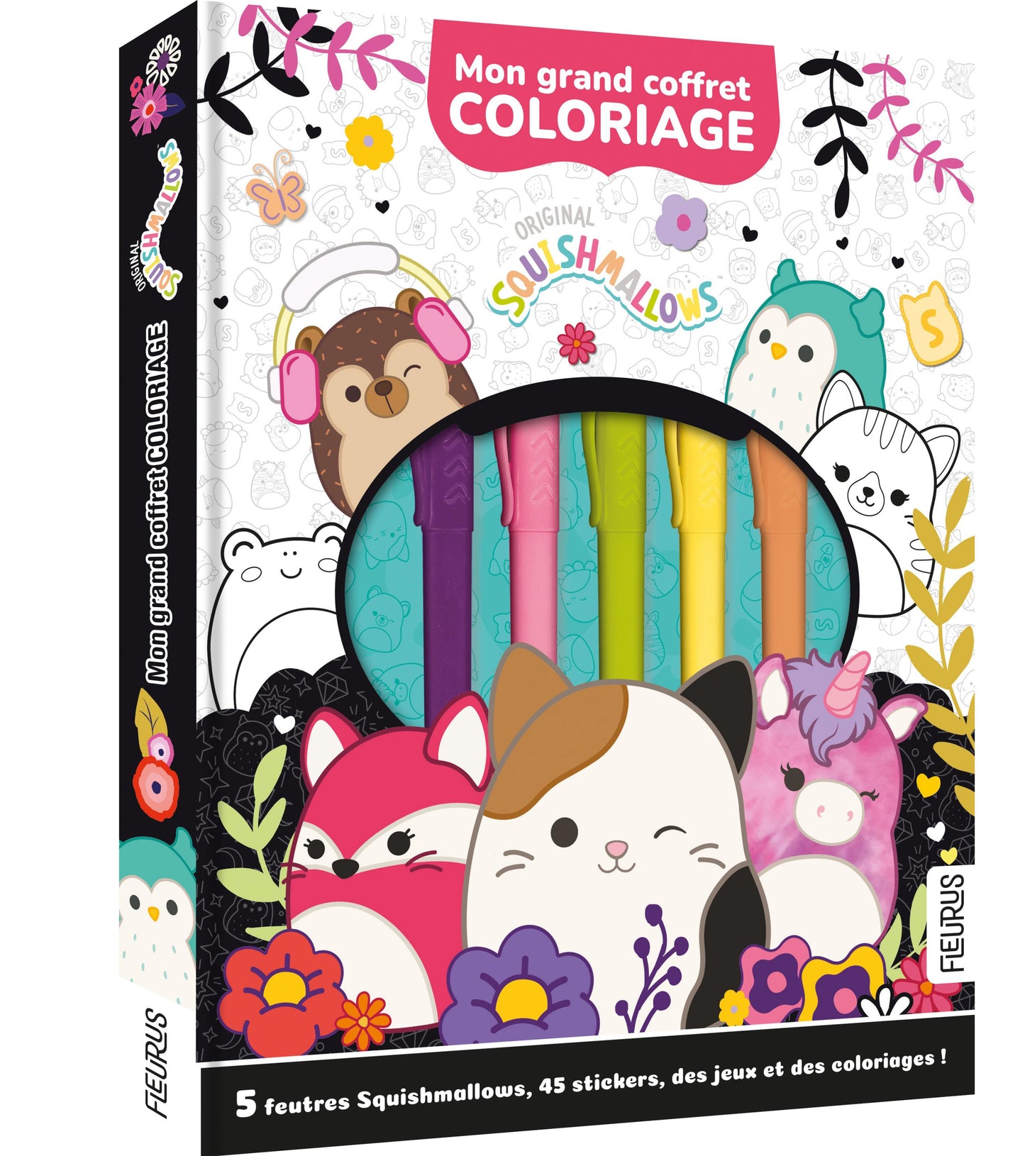 Mon Grand Coffret Coloriage Squishmallows avec feutres et stickers