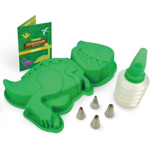 Moule gâteau dinosaure silicone avec poche à douille et embouts pour pâtisserie enfant