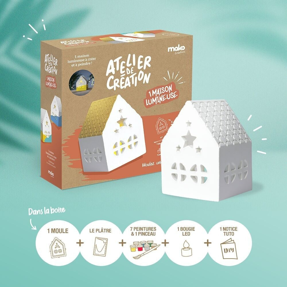 Moule silicone haute qualité permettant de créer une maison lumineuse lisse et sans bulles