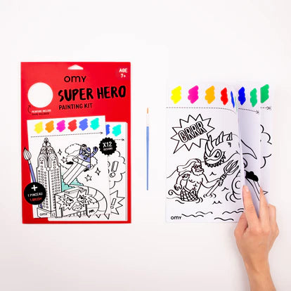 Kit de peinture et coloriage Omy "SUPER HERO" omy