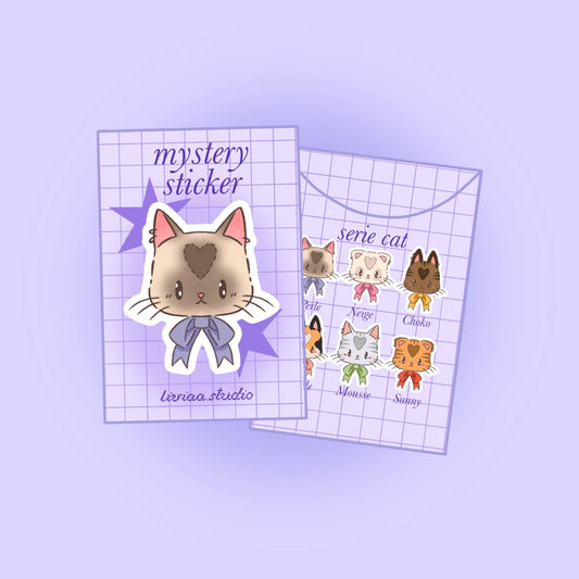 Mystery Sticker Série Cat – Sticker Chat Kawaii Mystère à Collectionner Liviaa.studio