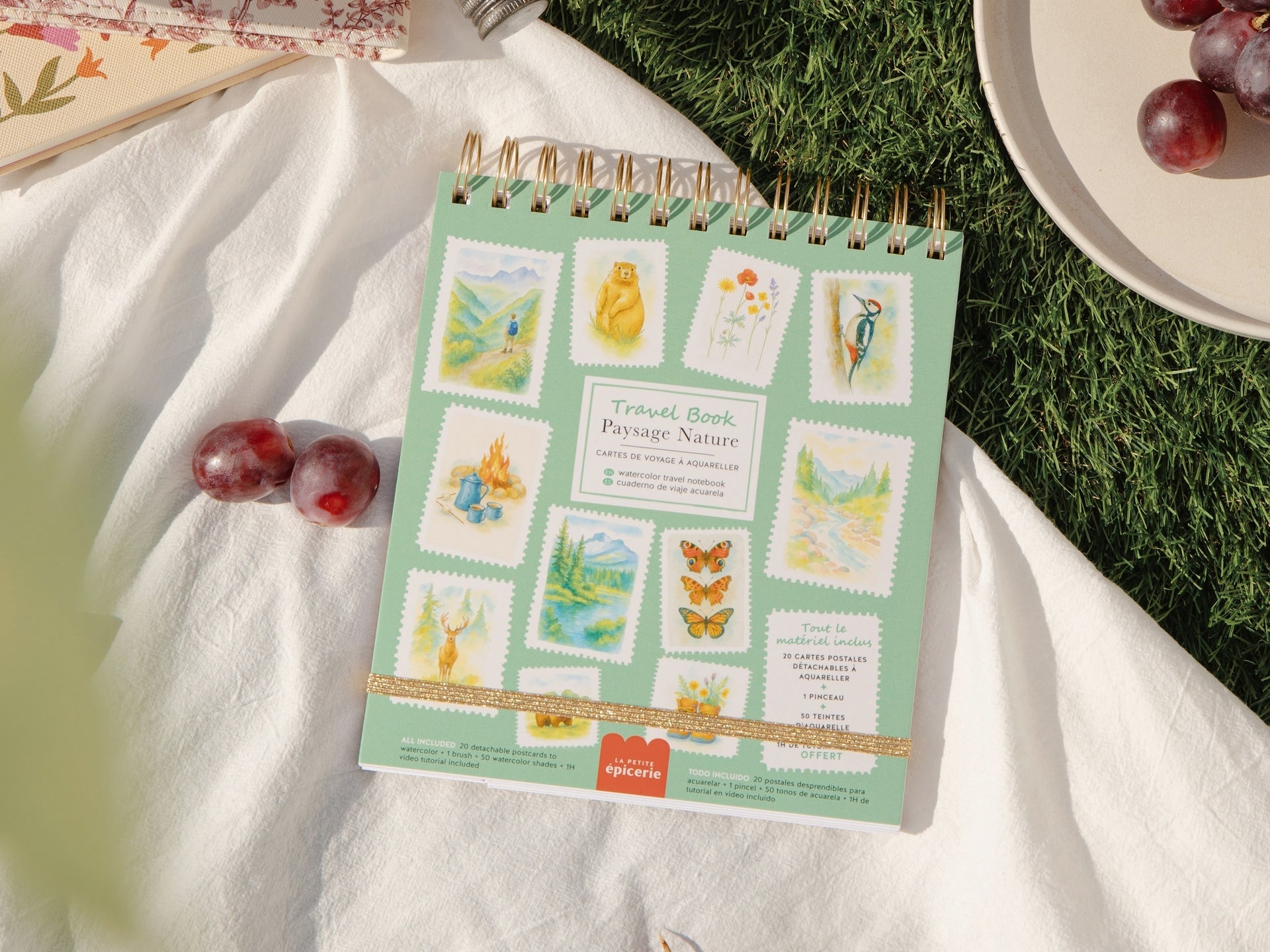 Travel Book - Carnet Aquarelle Nature | La Petite Épicerie – Carnet de Voyage à Peindre LA PETITE EPICERIE