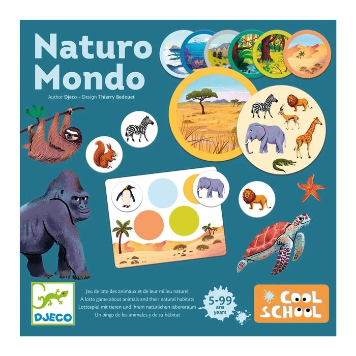 Jeu de loto éducatif Naturo Mondo Djeco sur les animaux du monde