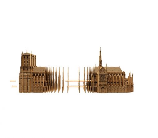 Puzzle 3D en carton CARTONIC® Modèle Notre Dame de Paris