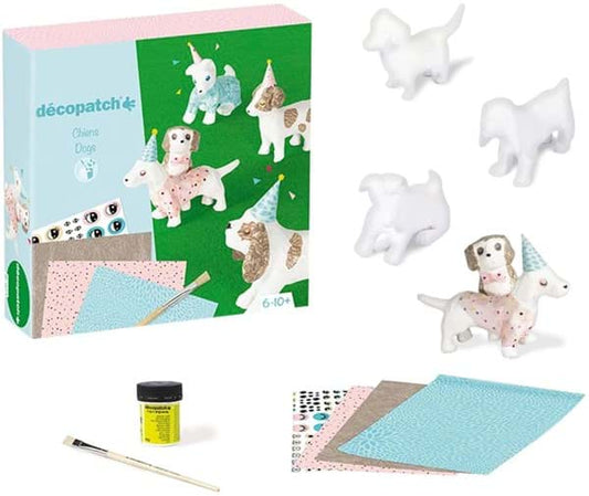 Komplettset Kreativbox / Décopatch-Hund