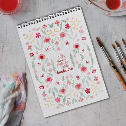 Carnet de coloriage A4 - Petits bonheurs Maison Joliette