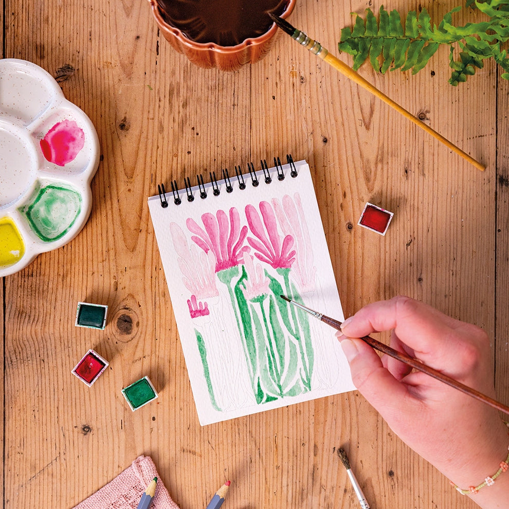 Carnet de Coloriage A6 – Motifs Floraux | Maison Joliette | Fabriqué en Franc