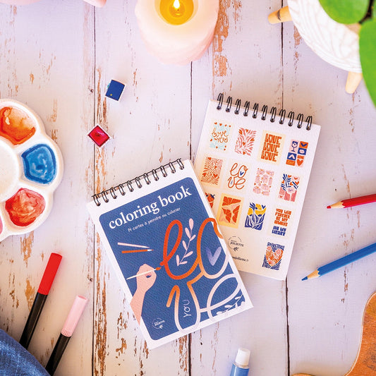 Carnet de Coloriage A6 – Love | Maison Joliette | Fabriqué en France Maison Joliette