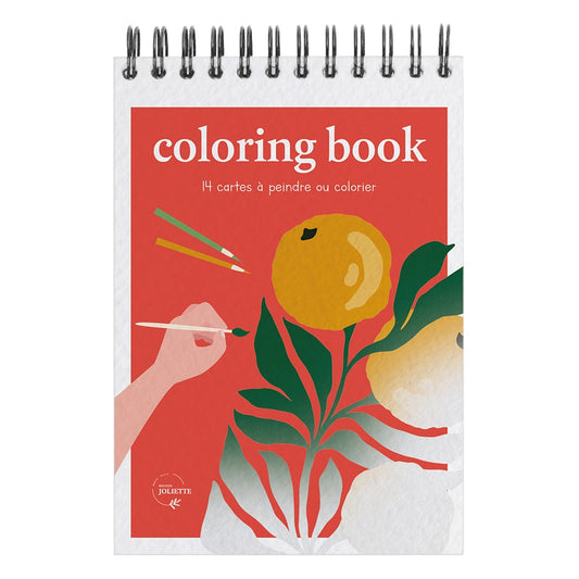 Carnet de Coloriage A6 – Tropical | Maison Joliette | Fabriqué en France Maison Joliette